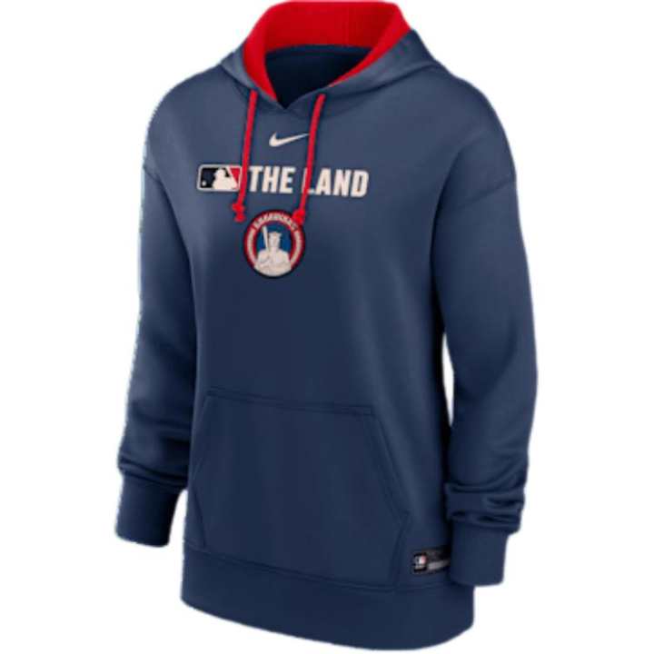 Nike Nike Cleveland Guardians Authentic Collection City Connect Women's Nike Therma Mlb Pullover Hoodie