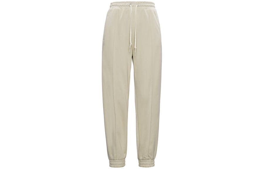 Converse Knitted Sweatpants Women's Khaki Beige Moderate Cuffed Pants