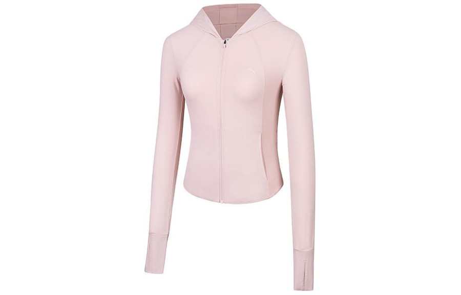 Anta Variety Training Collection Breathable Cooling UV Protection Sun Protection Clothing Women's Soft Pink