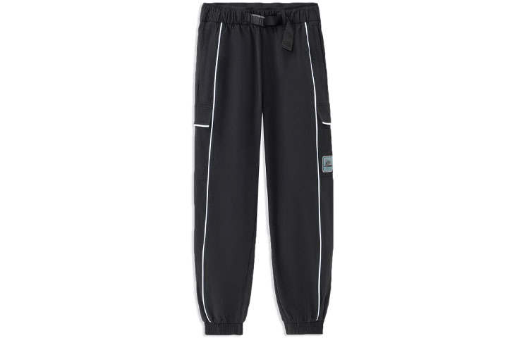 Li-Ning Li Ning Knitted Sweatpants Women's Black Moderate Cuffed Pants