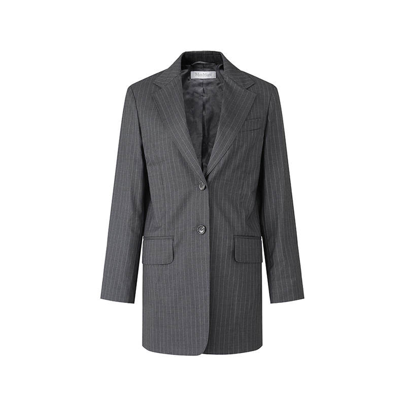 MaxMara MaxMara Pinstriped Button-Up Blazer