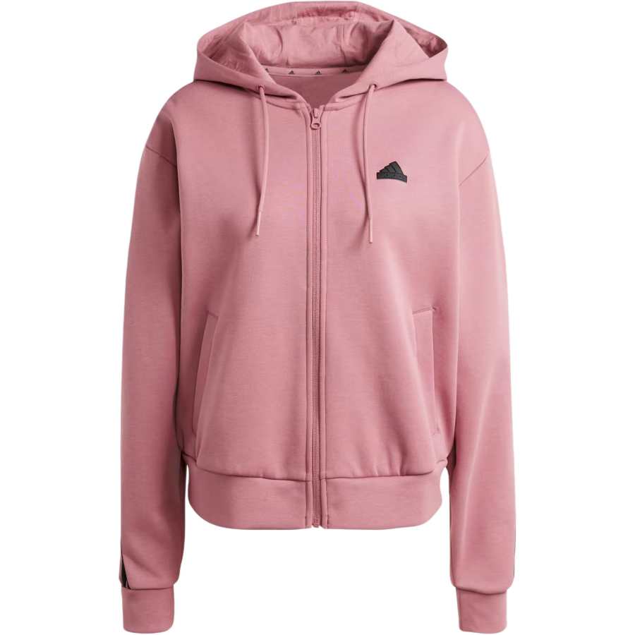 Adidas Adidas Future Icons 3 Stripes Full Zip Hoodie Preloved Crimson
