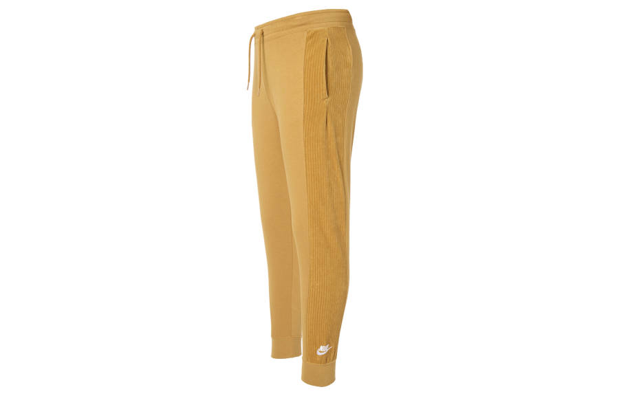 Nike Nike Knitted Sweatpants Women's Yellow Moderate Straight Fit Pants