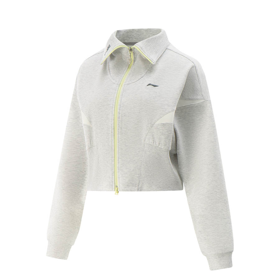 Li-Ning Li Ning Fitness Series Sweatshirt Women's Heather Gray Light Smoke Gray