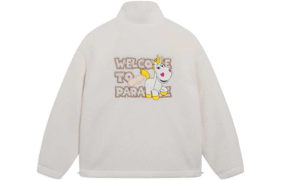 Li-Ning Li Ning Disney Velvet Jackets Women's Ecru Stand Collar Moderate