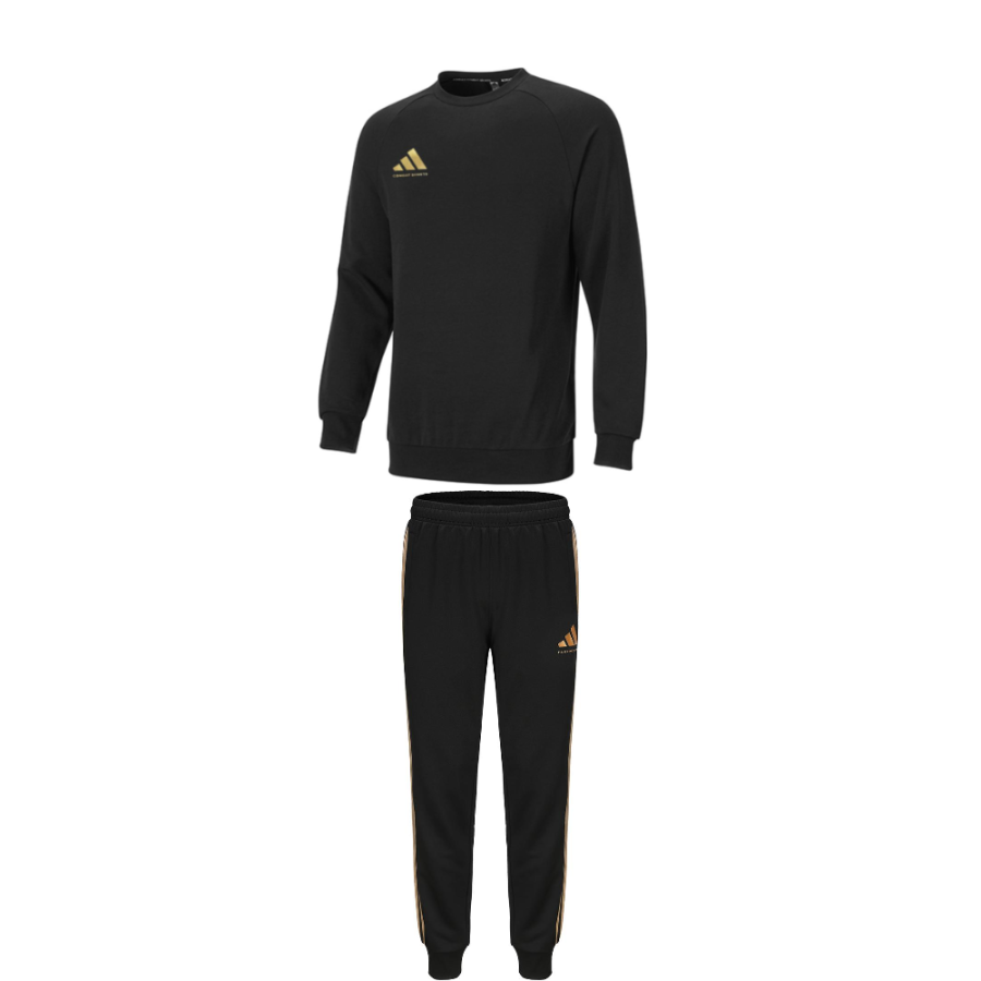 Adidas Adidas Casual Sportswear Unisex Black Gold