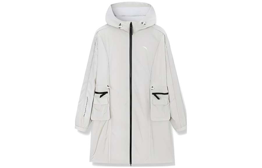 Anta Variety Training Collection Trench Coat Women's Galaxy Gray