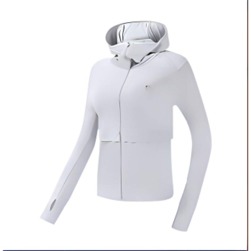 FILA Breathable Cooling UV Protection Sun Protection Clothing Women's Cloud Gray