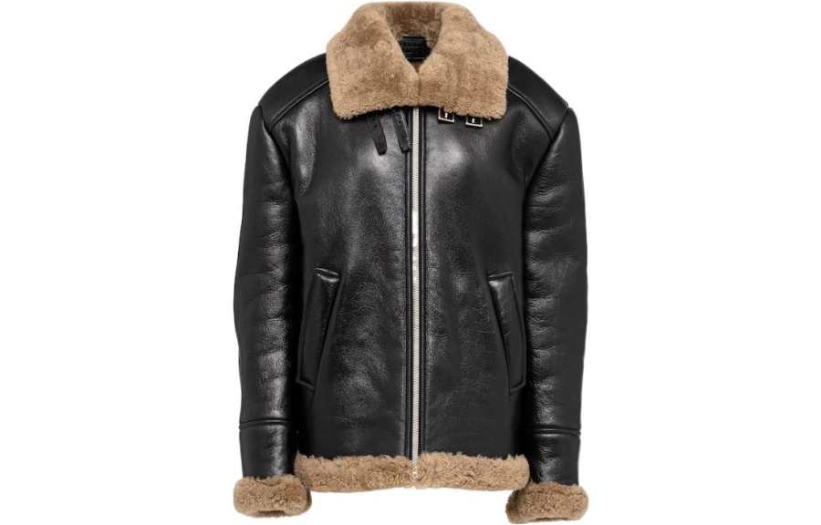 PRADA PRADA Leather Jackets Women's Black Moderate