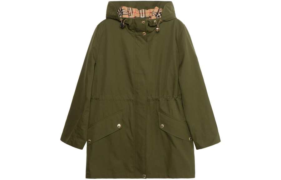 Burberry SS22 Parka Coat Women's Army Green