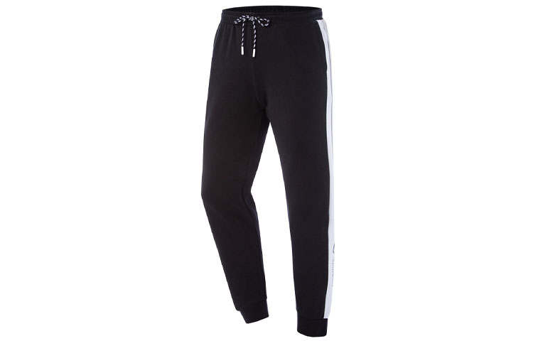 Li-Ning Li Ning Training Series Knitted Sweatpants Women's Black Moderate Straight Fit Pants