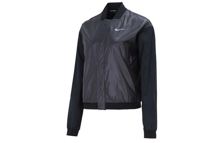 Nike Nike Cropped Coats Women's Black Baseball Collar Moderate
