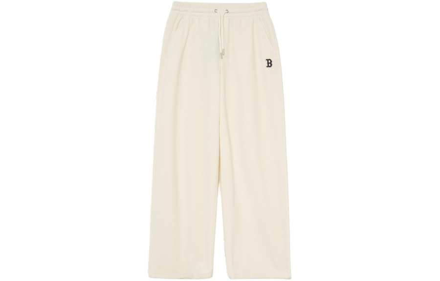 MLB Casual Pants Women's Cream Moderate Straight Fit Pants