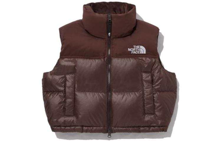 THE NORTH FACE Vests Women's Brown Stand Collar Moderate Other