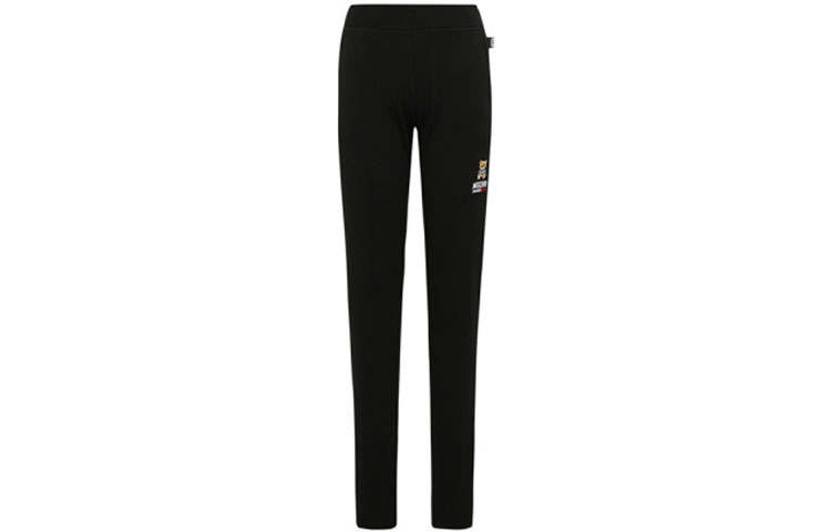 MOSCHINO Casual Pants Women's Black Moderate Straight Fit Pants