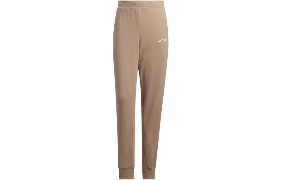 Adidas Adidas Knitted Sweatpants Women's Pink Brown Moderate Cuffed Pants
