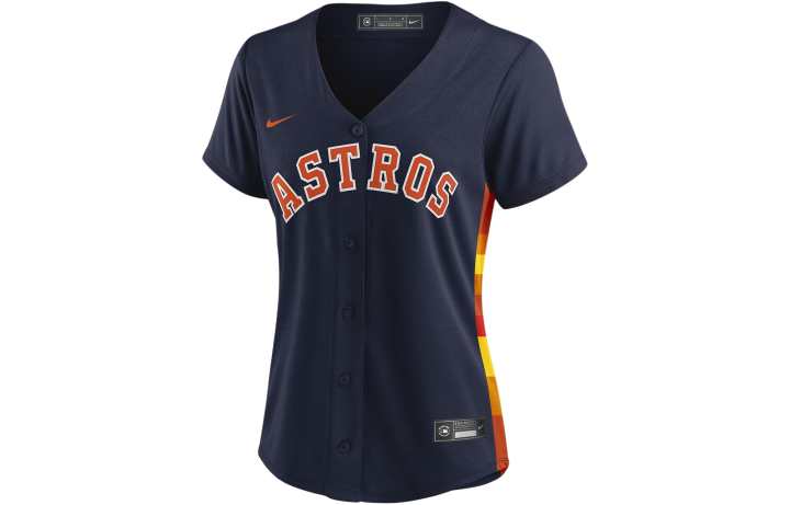 Nike Nike MLB Collaboration Houston Astros Baseball Jacket Women's Marine Blue