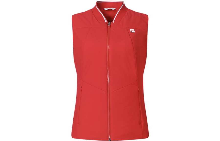 FILA Golf Vest Women's Fluorescent Flame Red