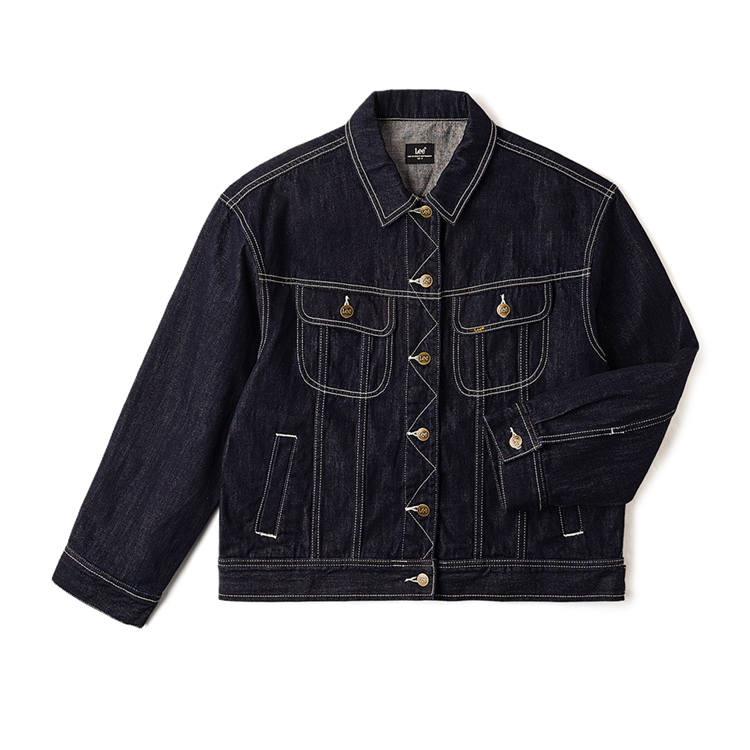 Lee Lee Denim Jackets Women's Washed Lapel Moderate