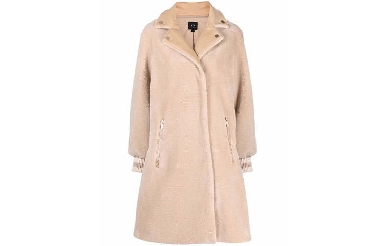 ARMANI EXCHANGE ARMANI EXCHANGEAE Velvet feel Coat Women's Beige
