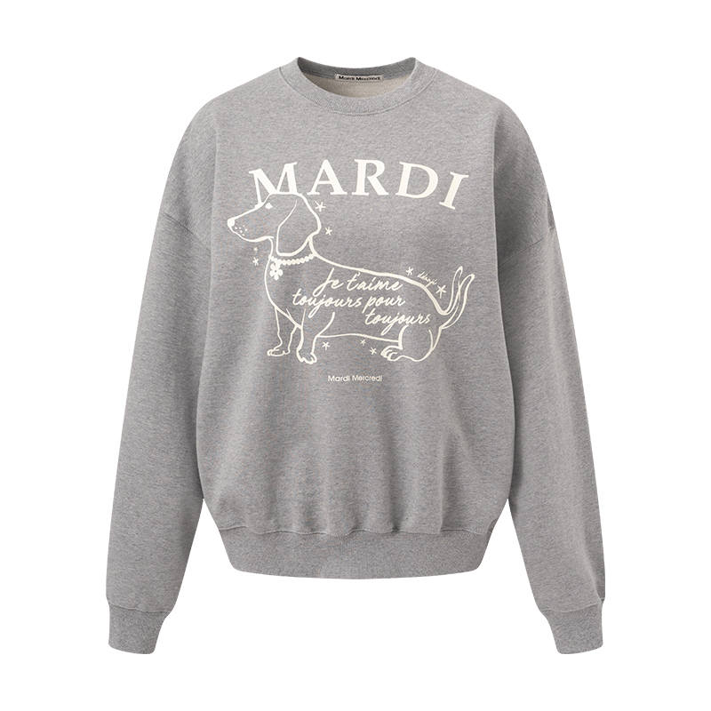 MARDI MERCREDI Pearl Puppy Mardi Sweatshirt Women's