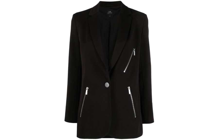 ARMANI EXCHANGE ARMANI EXCHANGE Zip pockets Single breasted Blazer