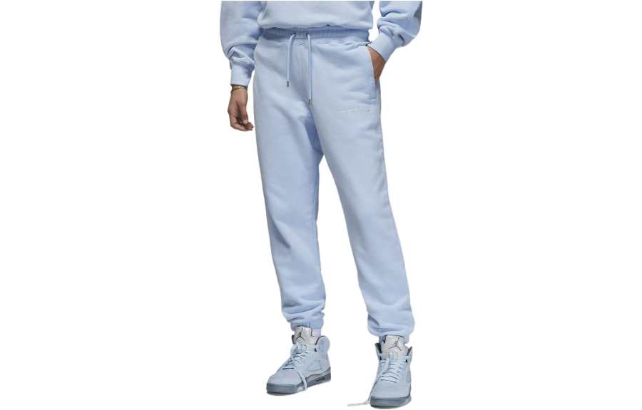 Jordan Jordan Knitted Sweatpants Women's Blue Moderate Cuffed Pants