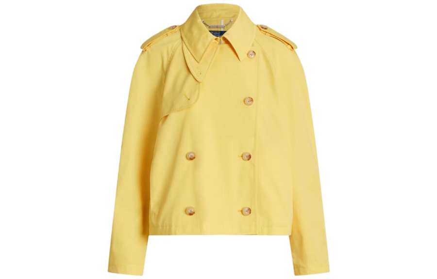 Polo Ralph Lauren cropped double-breasted trench coat