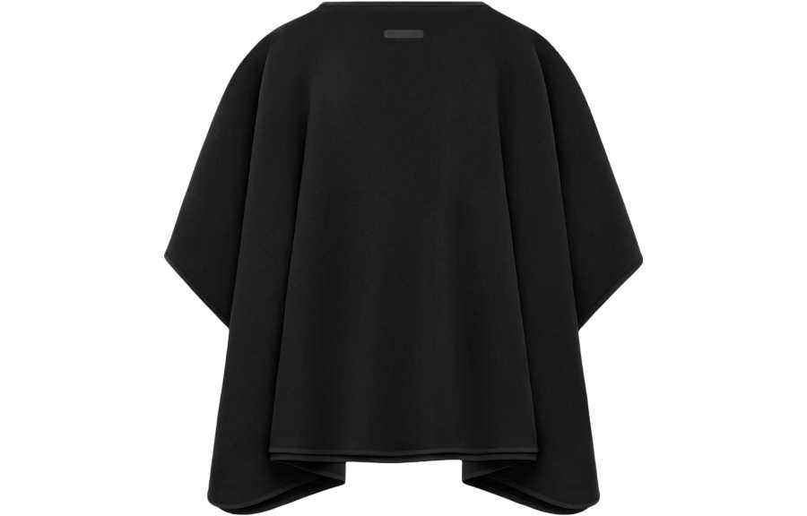 Fear Of God Athletics Women's Suede Fleece Poncho Black