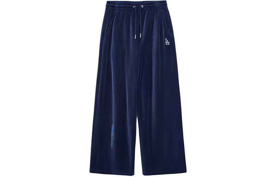 MLB Los Angeles Dodgers Casual Pants Women's Blue Moderate Straight Fit Pants