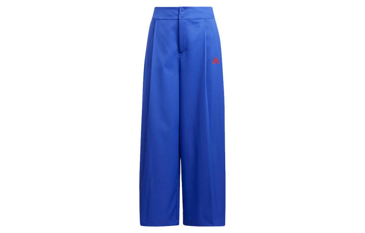 Adidas adidas Wx W Pleat Pt Logo Print Oversized Athletic Pants Blue