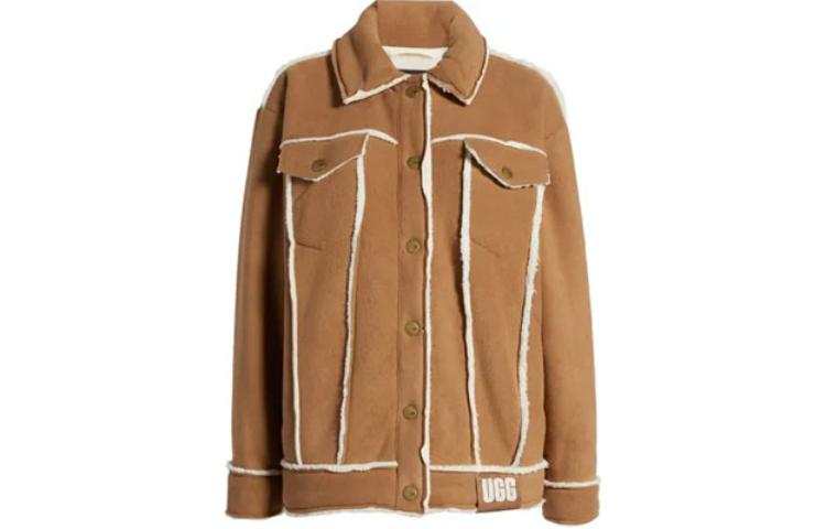 UGG UGG Coats Women's Brown Lapel Moderate