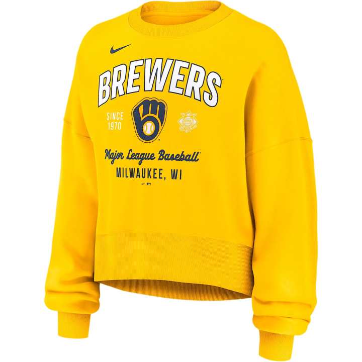Nike Nike Milwaukee Brewers Women's Nike Mlb Pullover Crew