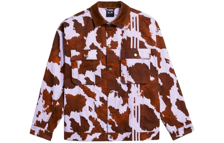 Adidas Originals Adidas Ivy Park Denim Cow Print Jacket All Gender Aop Cow Hide/Purple Glow