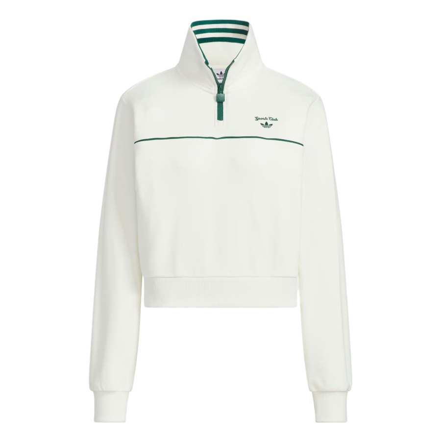 Adidas Originals RETRO SPORTY CLUB SWEATSHIRT Women's Jade White