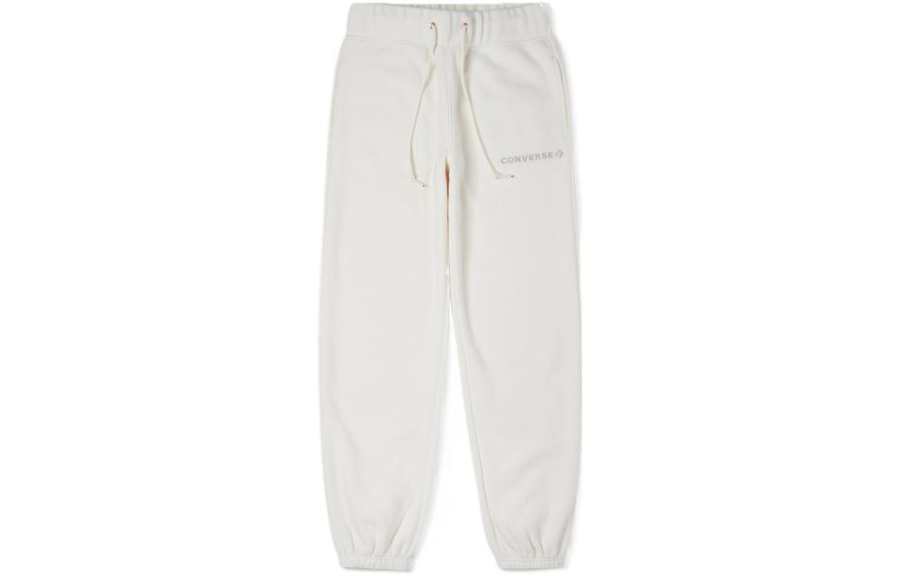 Converse Converse Knitted Sweatpants Women's White Thickened Cuffed Pants
