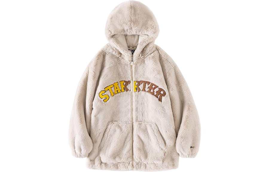 STARTER STARTER Velvet feel Coat Women's Birch White