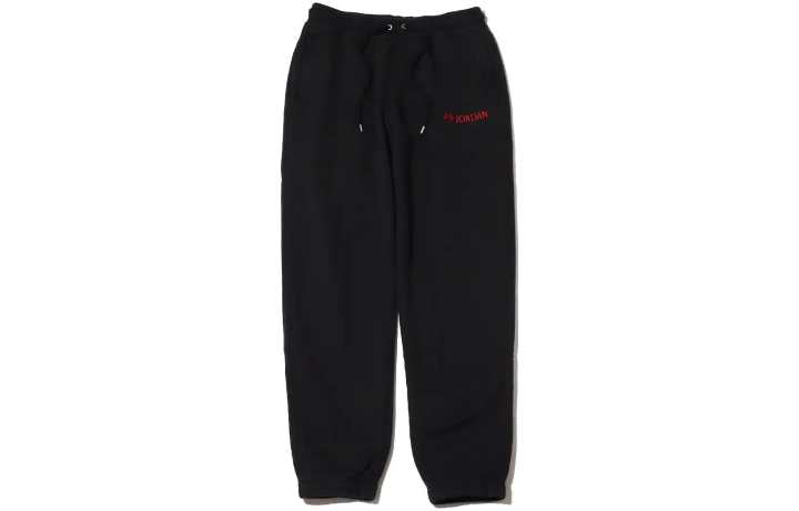 Jordan Jordan Knitted Sweatpants Women's Black Moderate Cuffed Pants