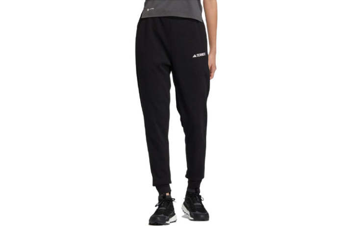 Adidas Adidas Knitted Sweatpants Women's Black Moderate Cuffed Pants