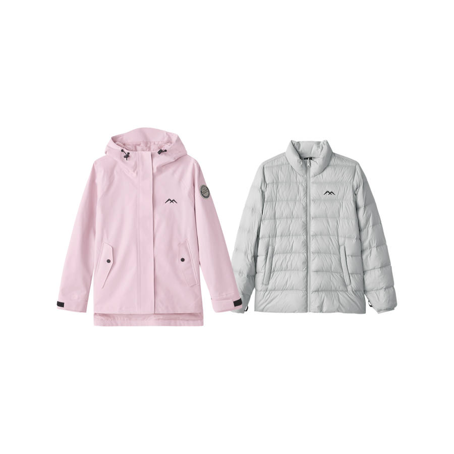 Skechers Windbreaker Jacket Women's Gray Pink