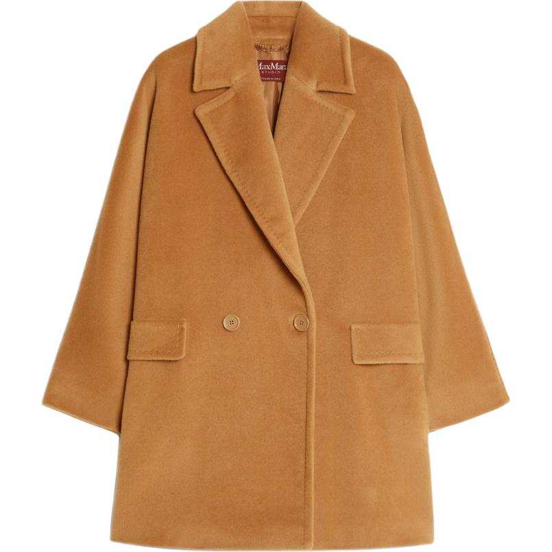 MaxMara Studio Max Mara Studio Molo Double Breasted Long Sleeved Coat