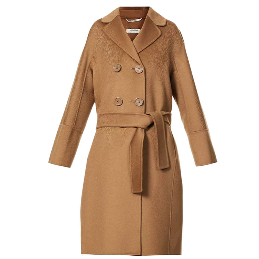 MaxMara Coats Women's Umber Lapel Moderate Straight Fit