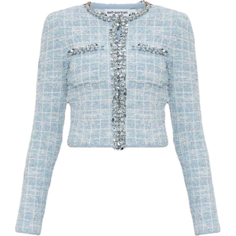 Self-portrait Self-portrait checked cardigan