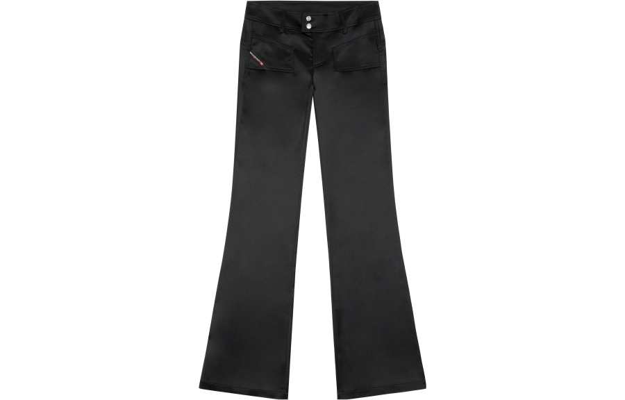 DIESEL DIESEL Low rise Flared Satin Trousers