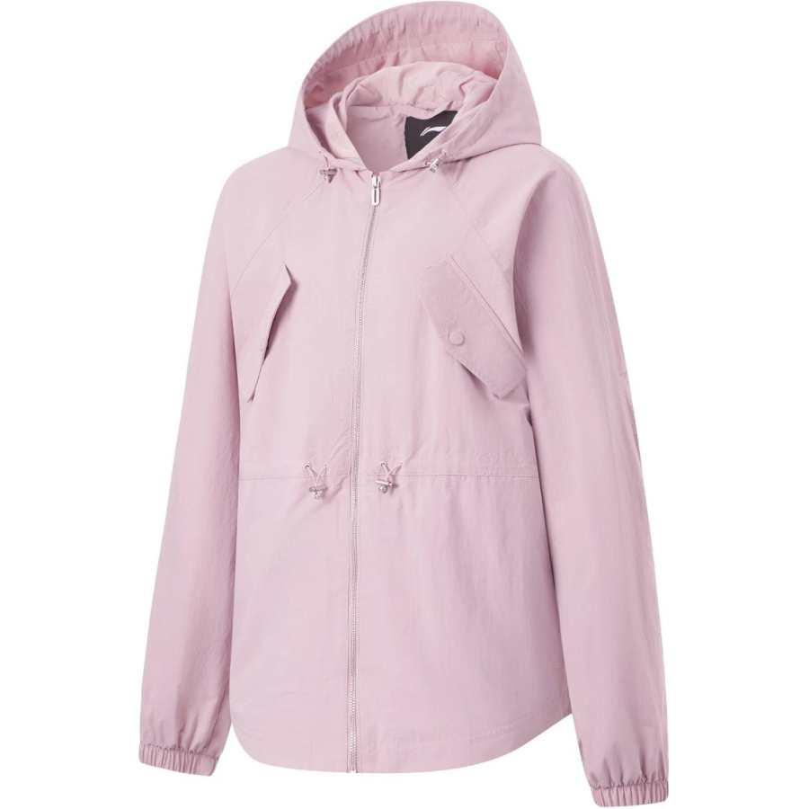 Li-Ning Li Ning Fitness Series Trench Coat Women's Lotus Red Purple