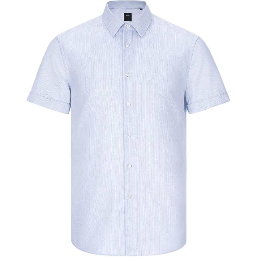 HUGO BOSS Shirt Men's Light Blue