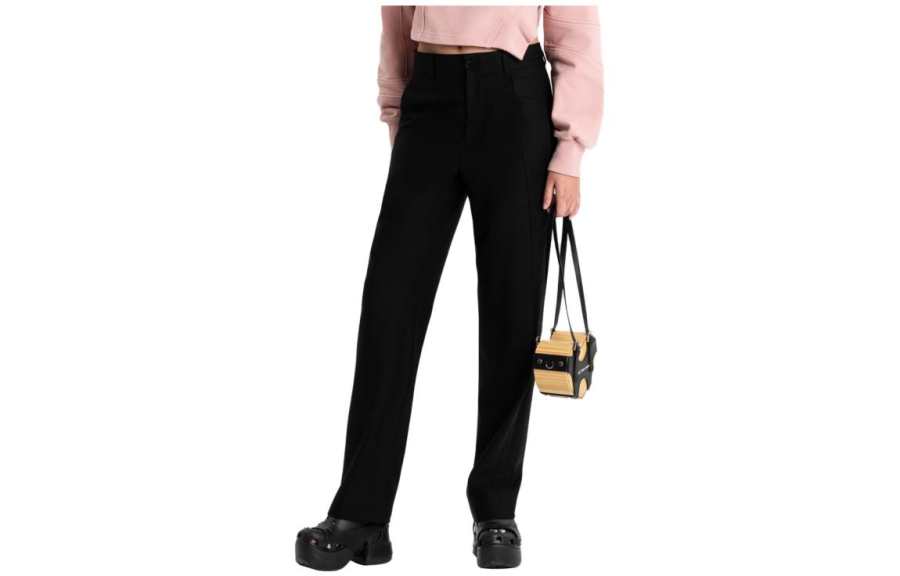 Feng Chen Wang Feng Chen Wang lambs wool straight-leg trousers