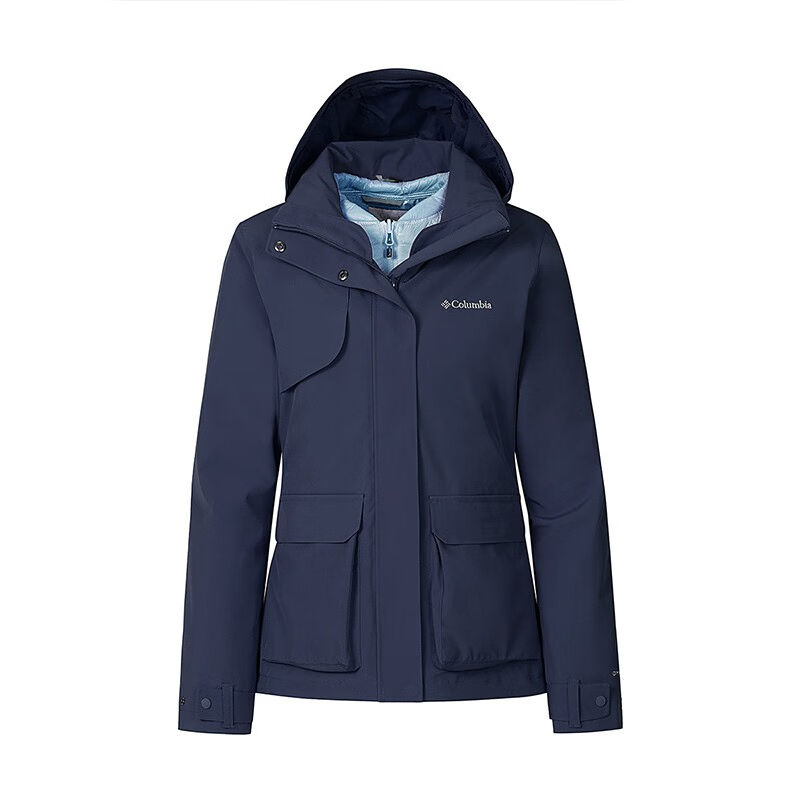 Columbia Thermal Heat Reflective Windbreaker Jacket Women's Blue