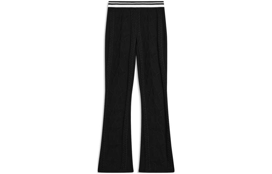 Li-Ning Li Ning Sports Fashion Collection Casual Pants Women's Black Moderate Wide Leg Pants