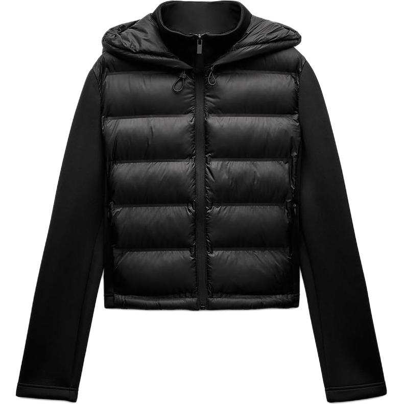 ZARA Trf Puffer Jacket Women's Black